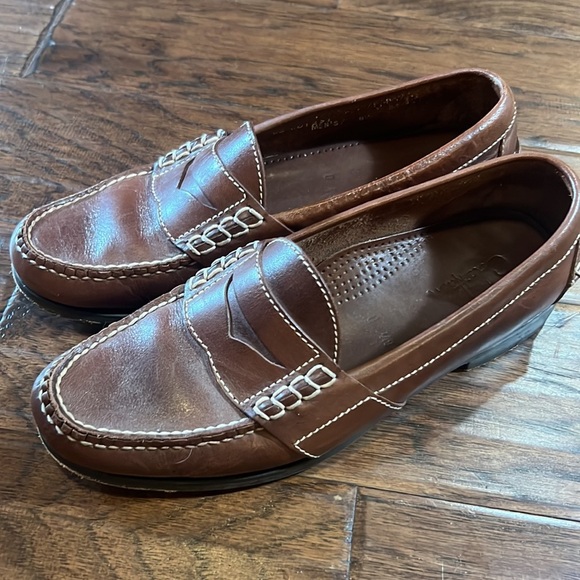 Cole Haan Other - Cole Haan mens brown dress shoes 8.5 penny loafers slip-on 👞 business work shoe